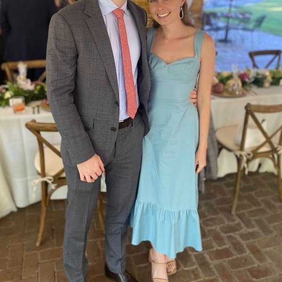 Reformation Light Blue Midi Dress - Picture 3 of 3